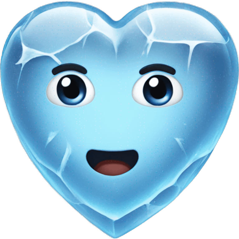 ice cube heart emoji