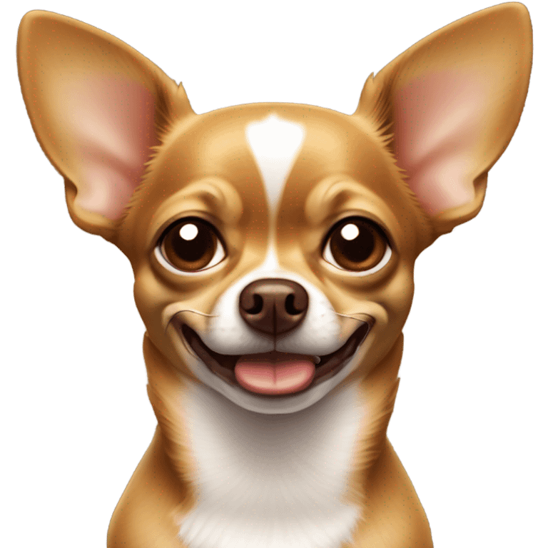 brown chihuahua smirking emoji