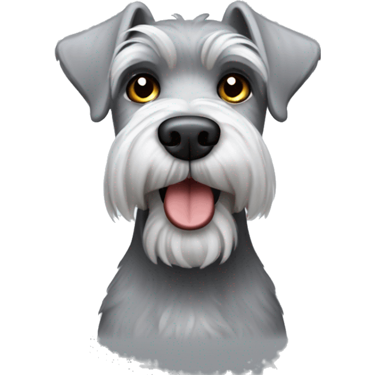 light grey schnauzer  emoji