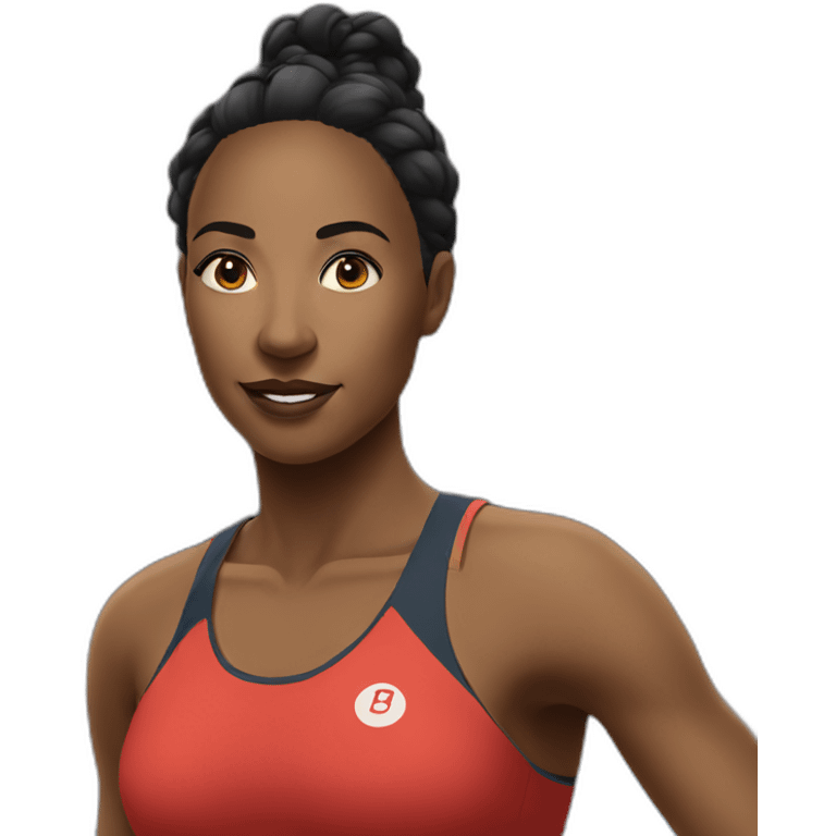 Beautiful Black women sport emoji