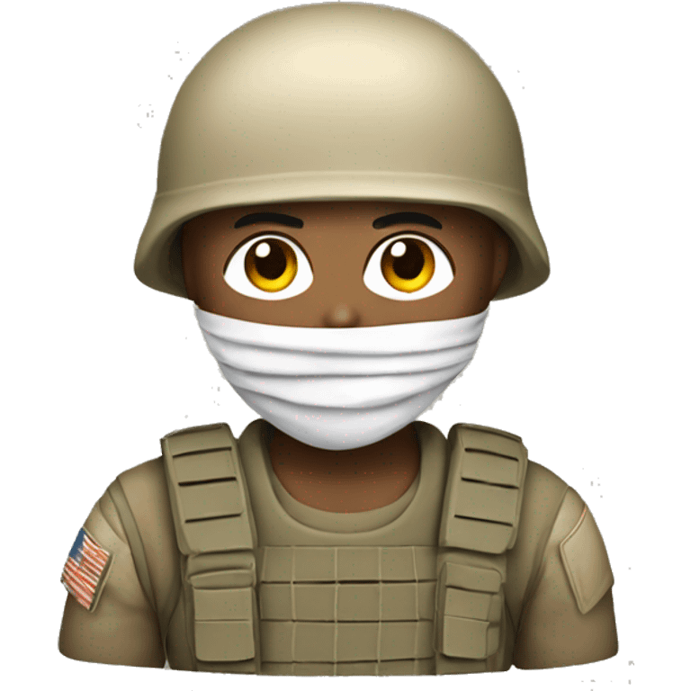 soldier with bandaged head emoji