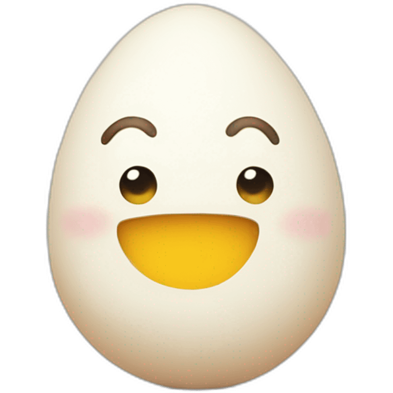 Happy egg emoji