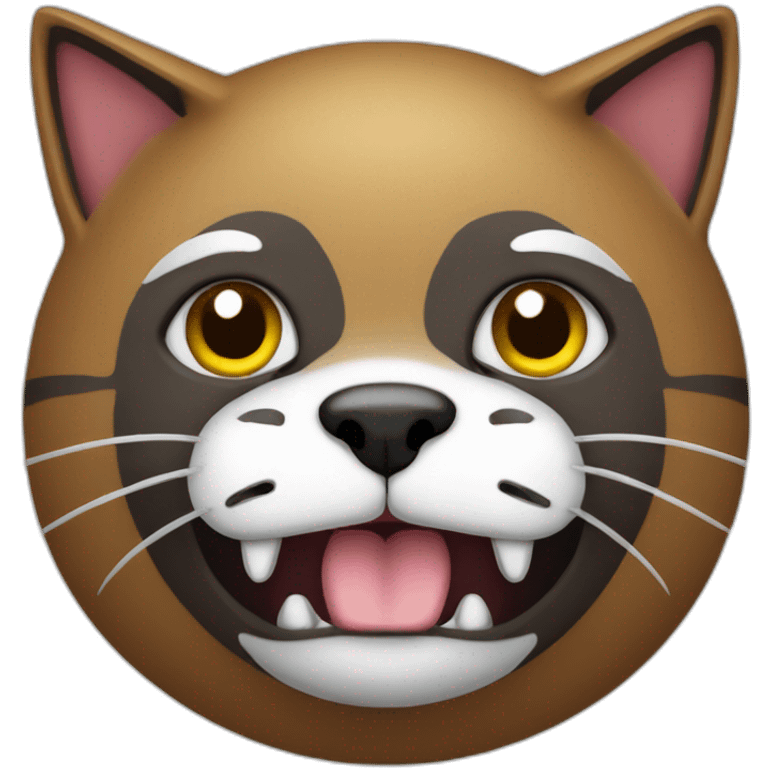 Kerberos with cat face emoji