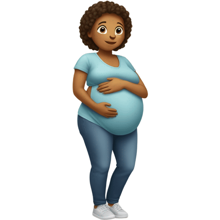 Person pregnant  emoji