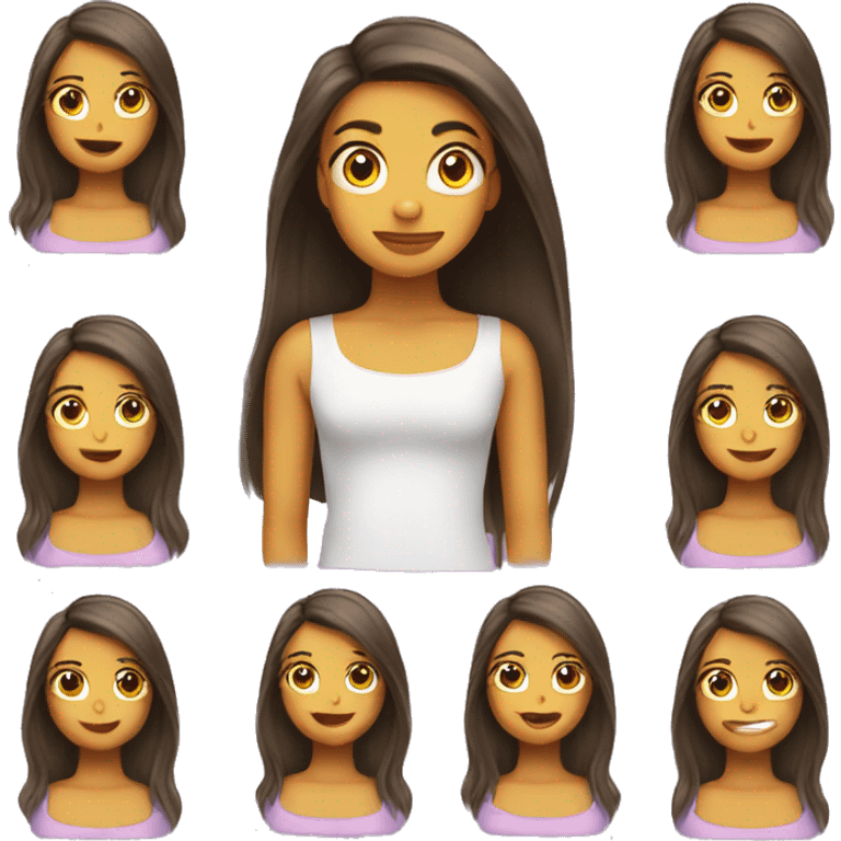 I want an emoji of a girl straightening her hair emoji