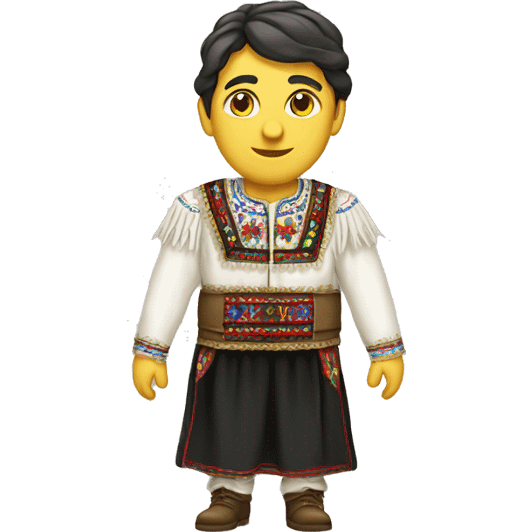 Traditional romanian costume emoji