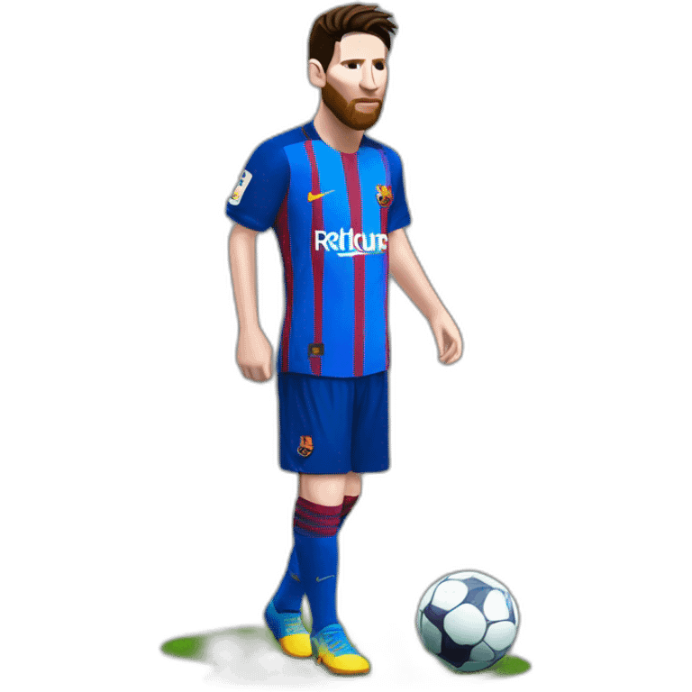 Messi qui montre sont maillot au clasico emoji