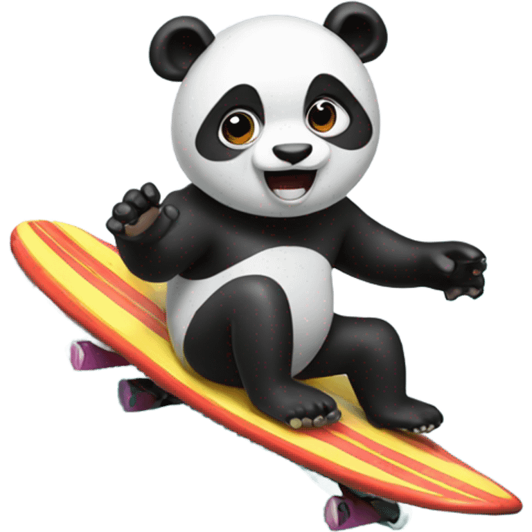 Panda Surfing emoji