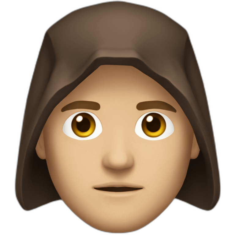 anakin skywalker sith eyes, hood (waist up, front facing) emoji