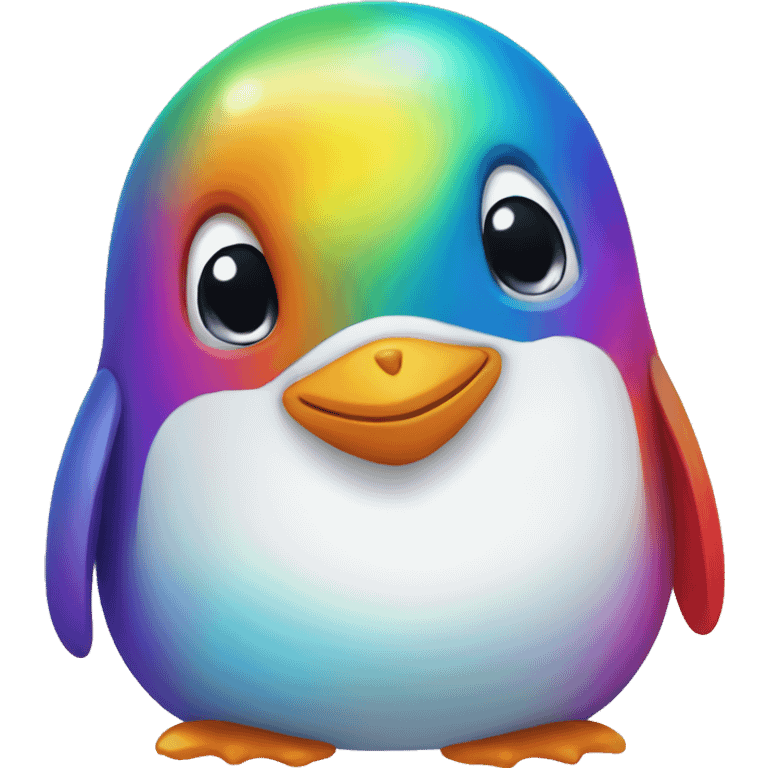 rainbow penguin emoji