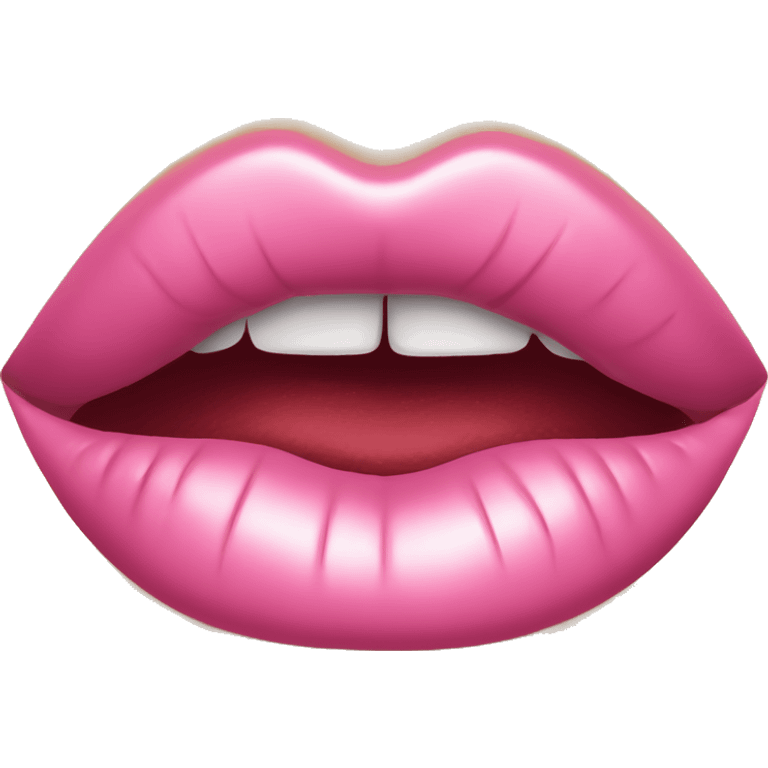 Pink lipstick kiss mark emoji