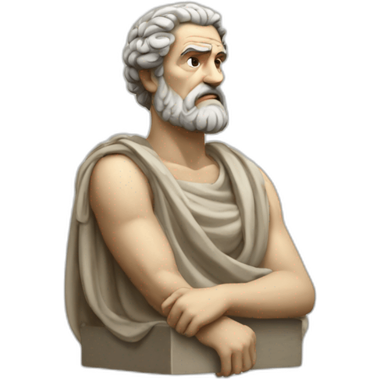 Stoic philosopher thinking emoji