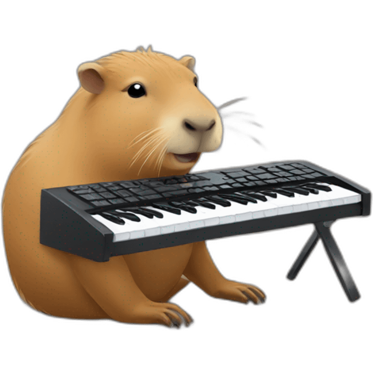 capybara with a keyboard emoji