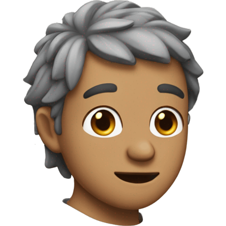 A cute version of Zeno of Citium on a plain background emoji