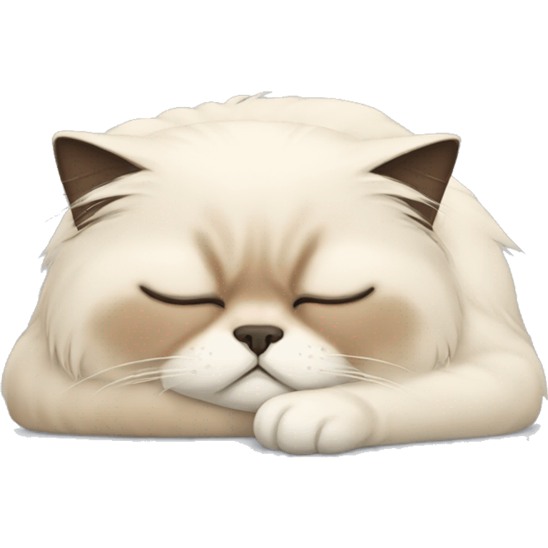 Sleeping himalayan cat emoji