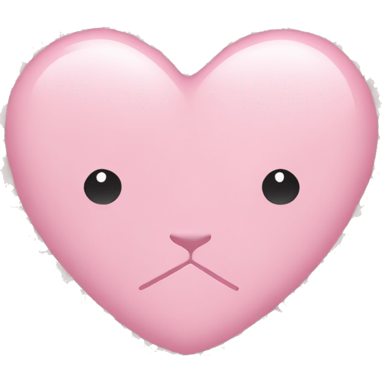 light pink heart with pink cheeta print  emoji