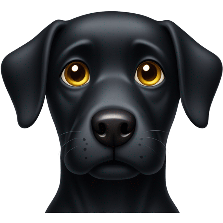 Black dog emoji