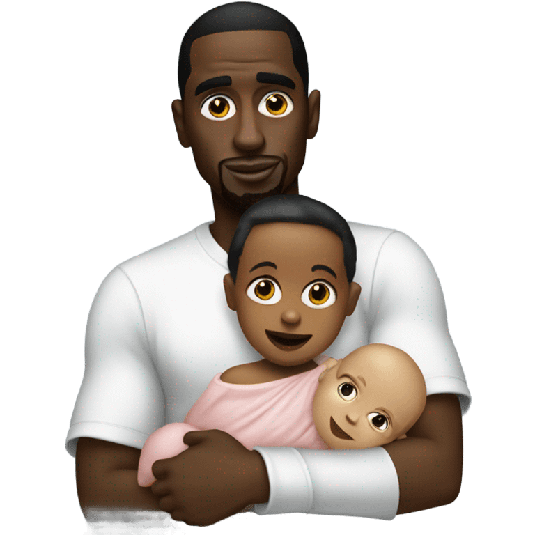 P diddy with a baby emoji