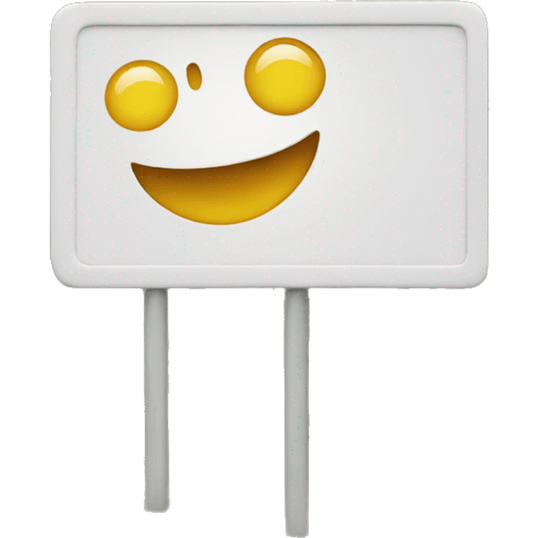 smilie with sign emoji