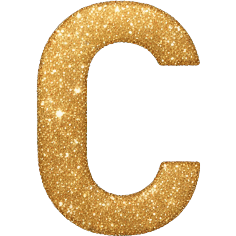 Glitter letter c emoji