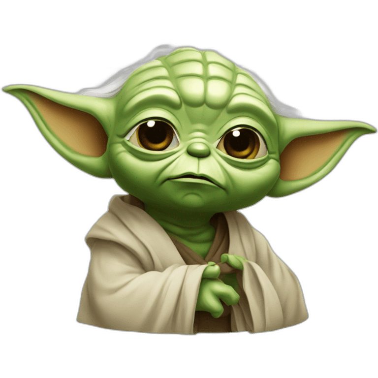 Yoda qui fume emoji