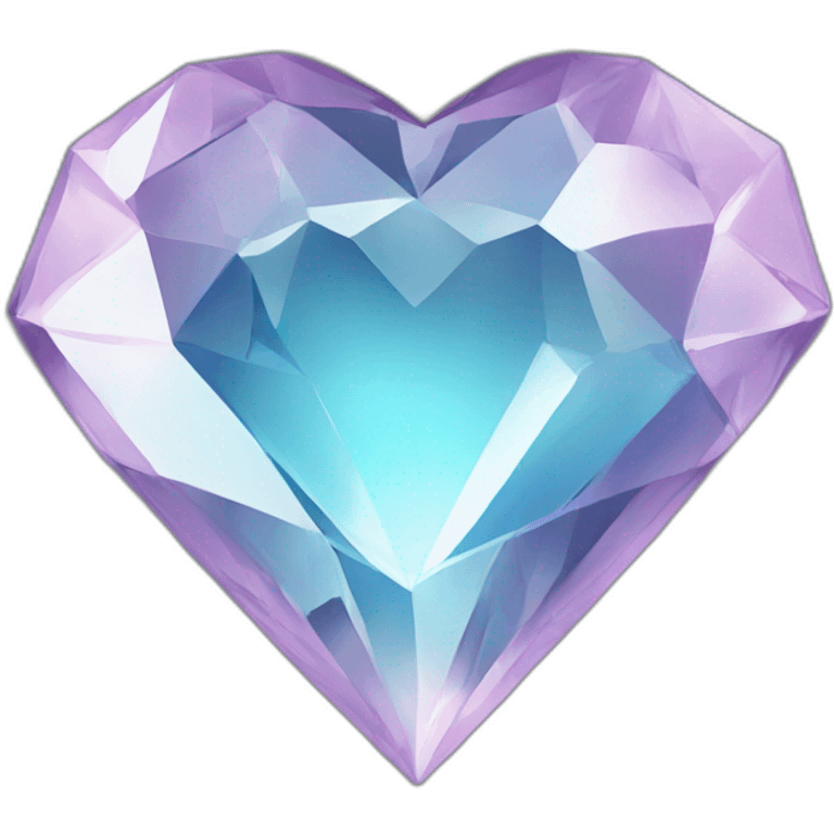 living diamond showing heart emoji