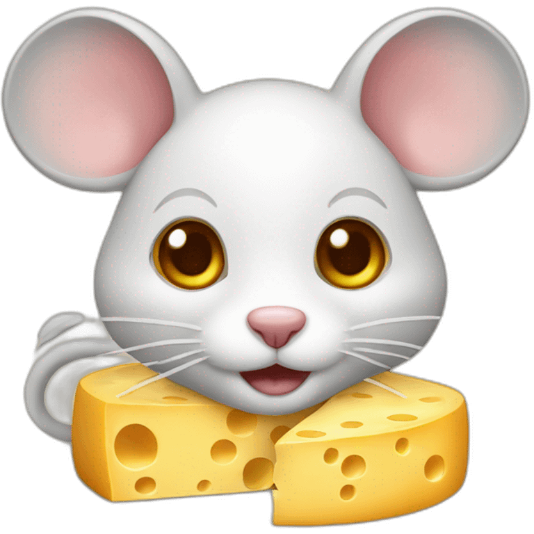 cheese with mouse emoji