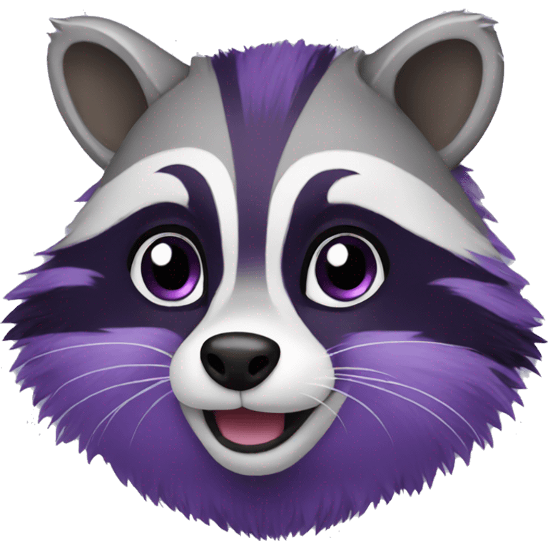 purple raccoon emoji