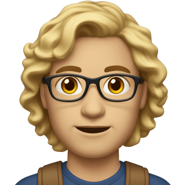 A colombian teacher, about 37 years old, wavy brown blond hair emoji