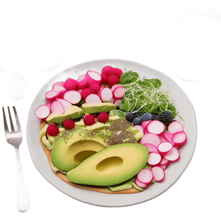 Healthy green breakfast emoji