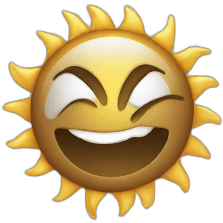 Sun reading newspaper emoji