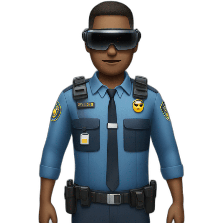 SECURITY GUARD WITH VR GLASSES emoji