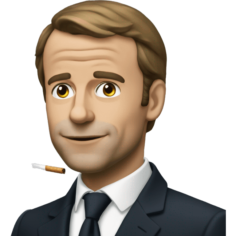 Macron habillé en smoking  emoji