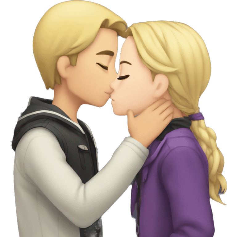 Rin kissing Bryn emoji