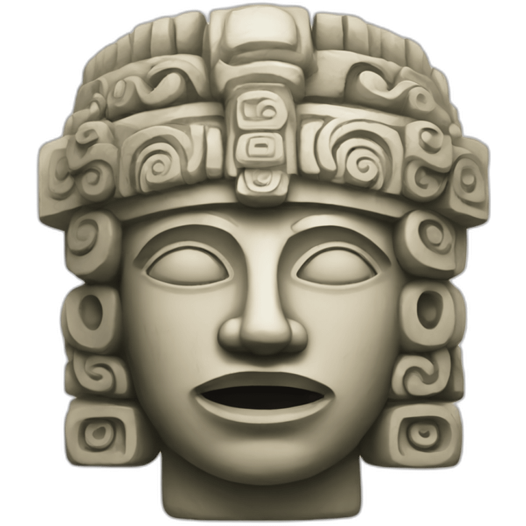 mayan sculpture in greek style emoji