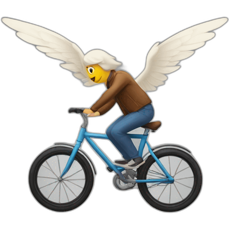 Flying bycicle emoji