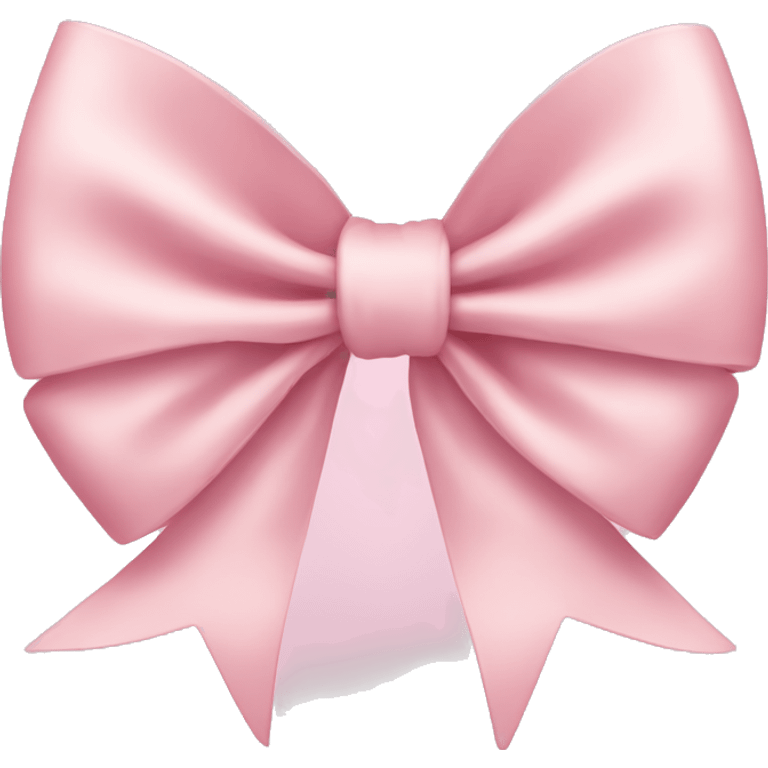 Pale Pink bow emoji