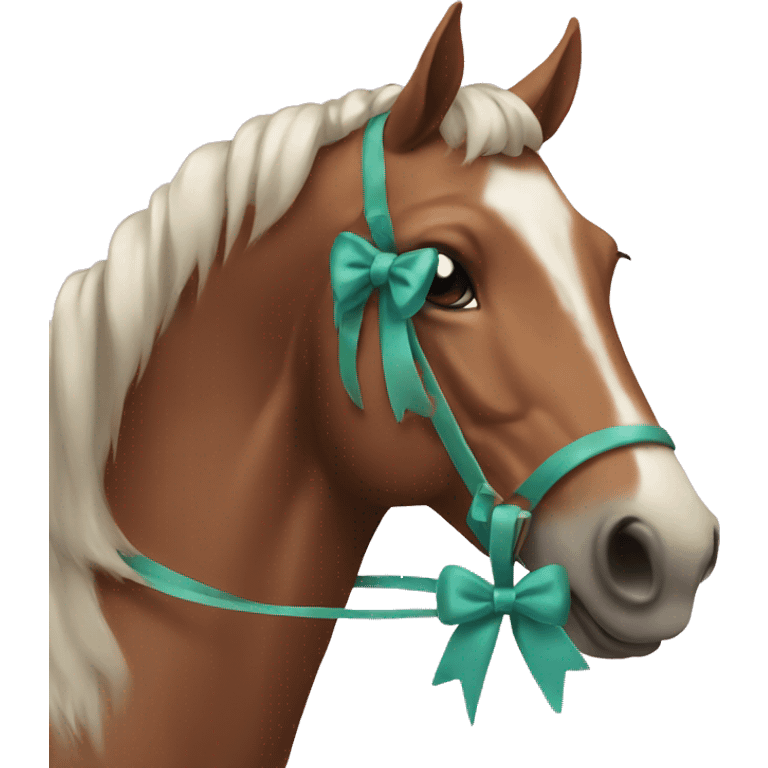 horse with bow emoji