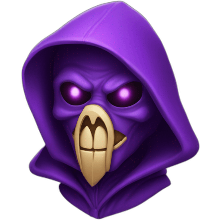 cloaked hacker purple imp- ead emoji