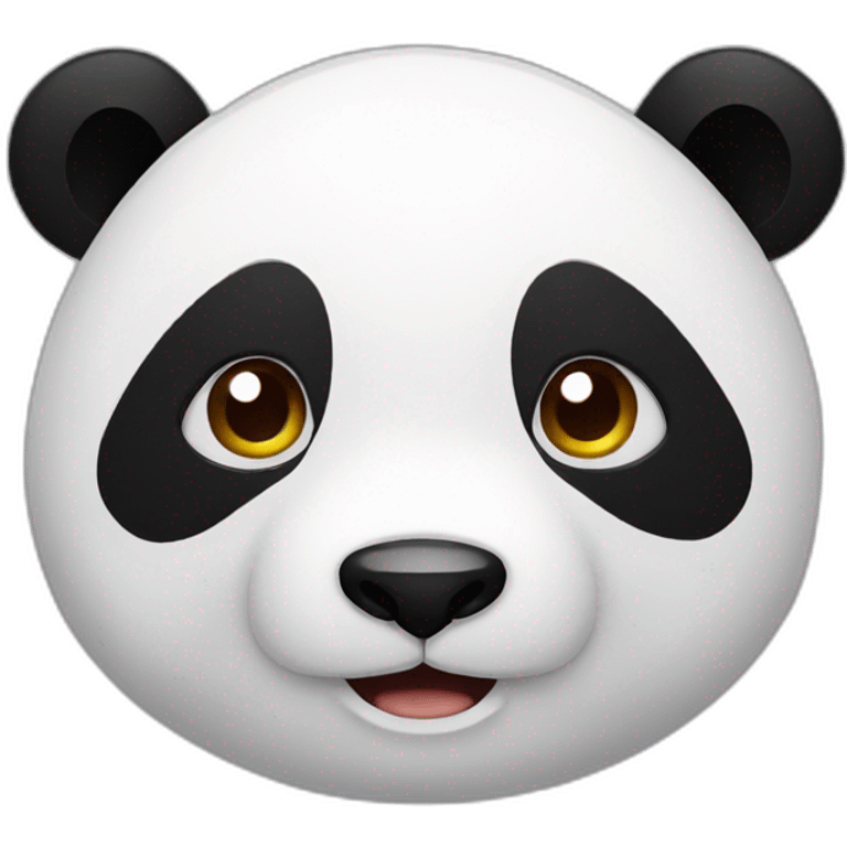 Christmas-panda-face emoji