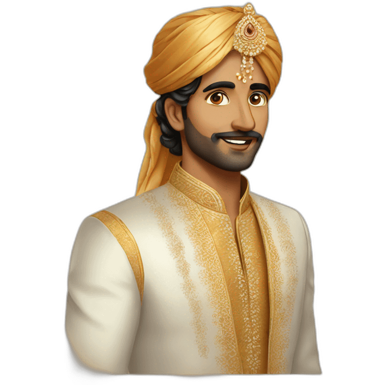 indian groom fair look emoji