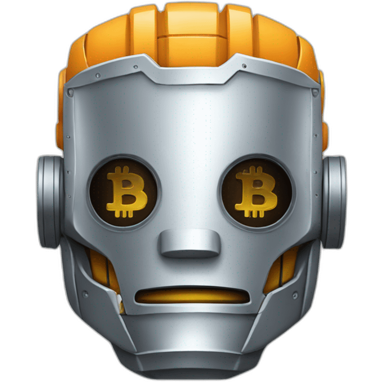 robot bitcoin emoji