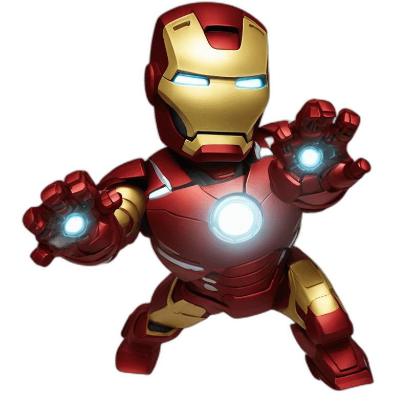 Little iron man repulsor shot with one hand emoji