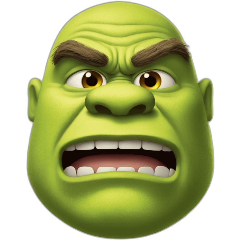 Shrek angry emoji