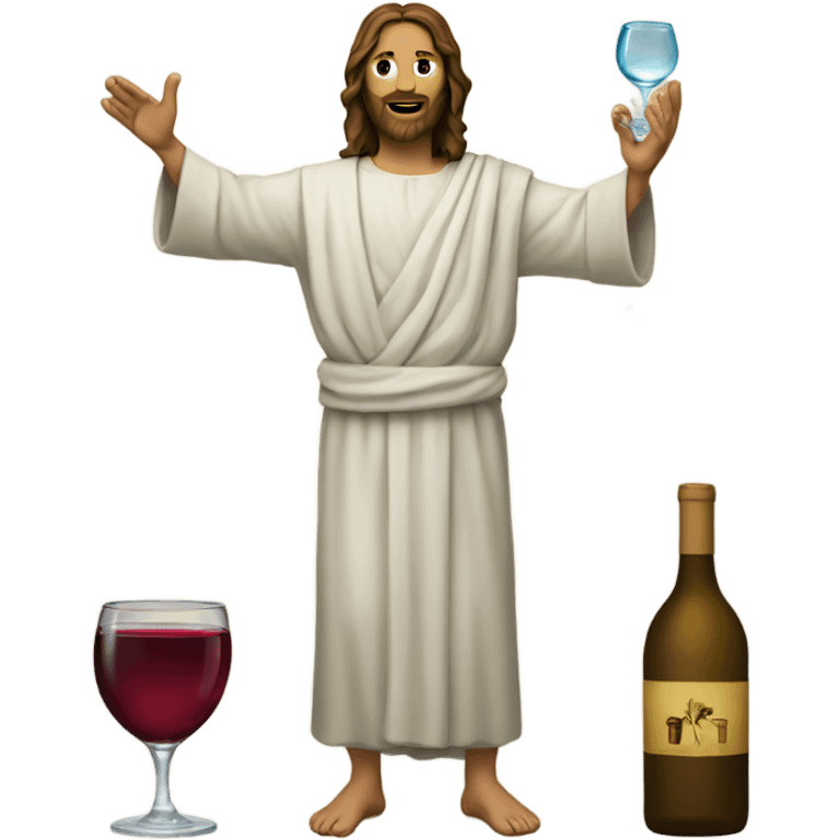 Jesus turning water into wine  emoji