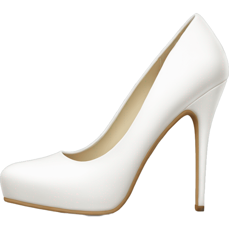 White high heels  emoji