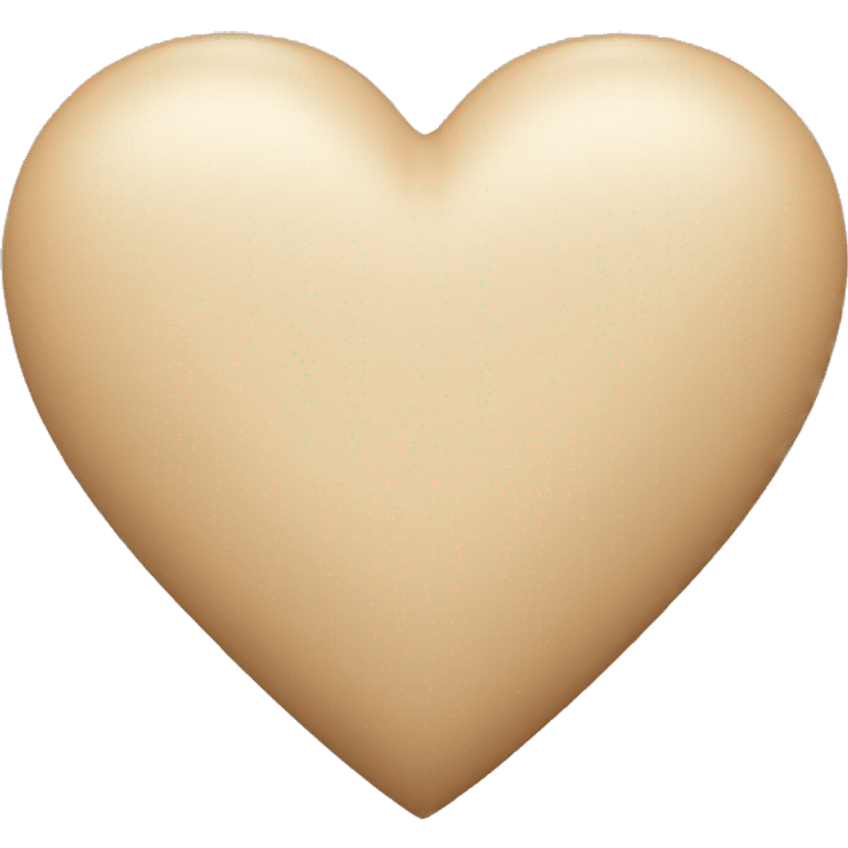 Beige heart emoji