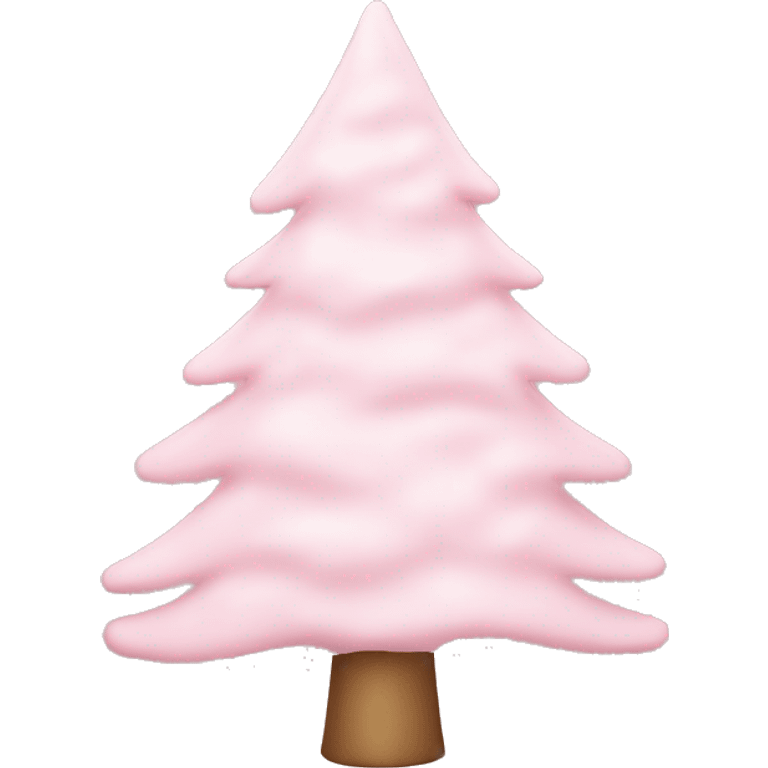 Light pink Christmas tree emoji