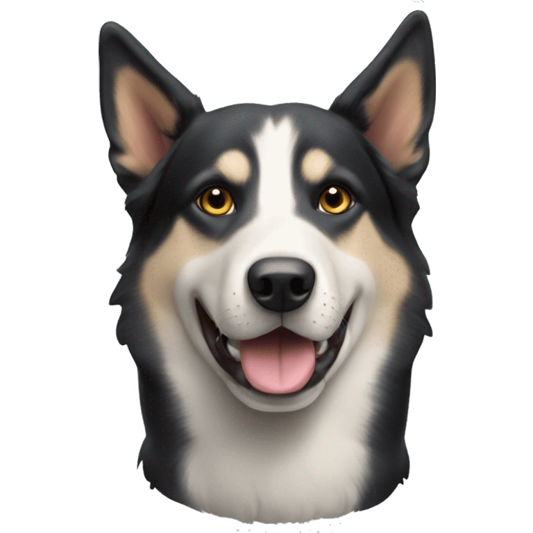 Beauceron and husky dog emoji