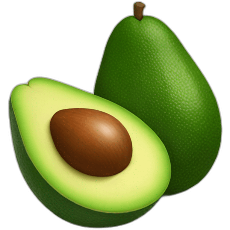 Avocado with smeil emoji